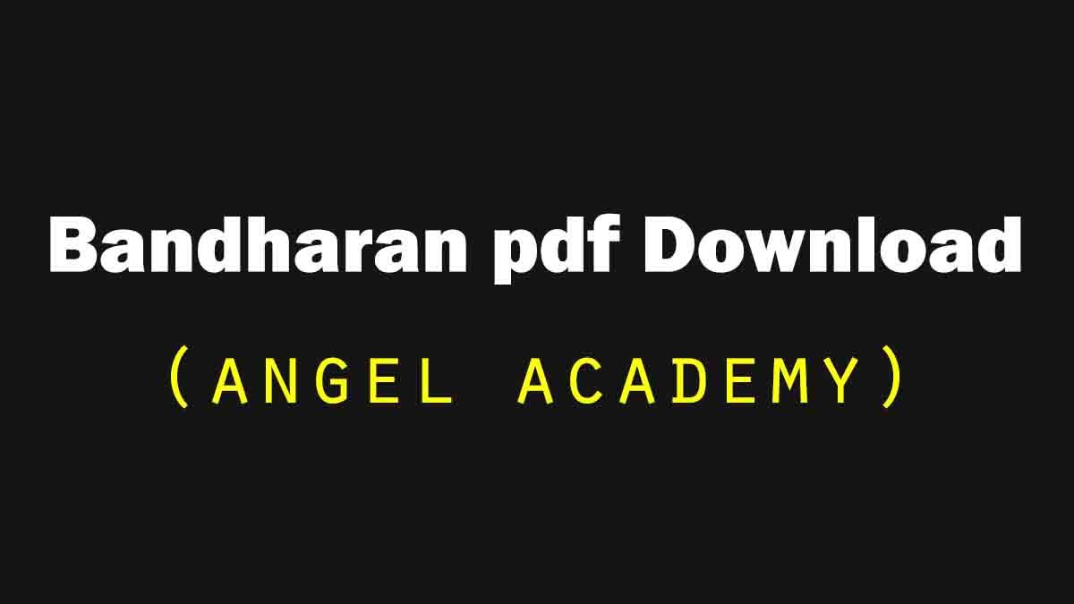 angel academy bandharan pdf download