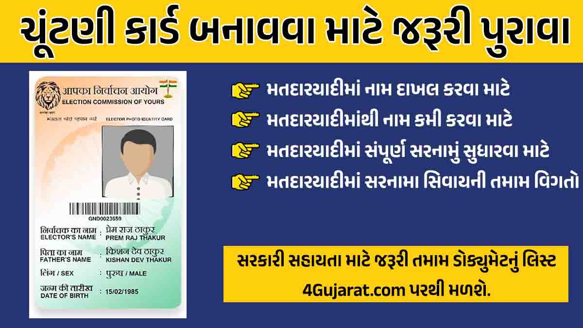 Chutni card documents Gujarati